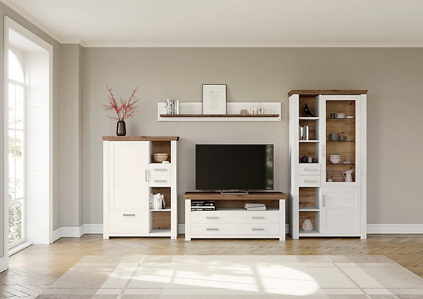 set one by Musterring Wohnwand "York" 4 Stk. tlg. günstig online kaufen