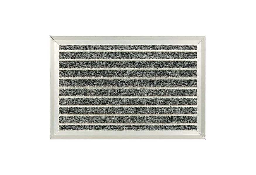 relaxdays Fußmatte Aluminium, Höhe: 10 mm günstig online kaufen