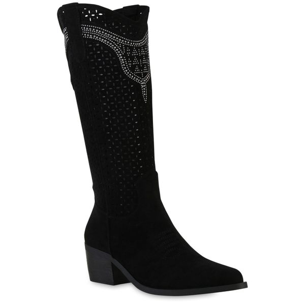 VAN HILL 841580 Cowboystiefel Damen Cowboystiefel günstig online kaufen