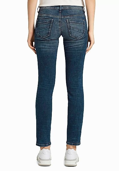 Tom Tailor Damen Jeans ALEXA - Sllim Fit - Blau - Random Bleached Blue Deni günstig online kaufen