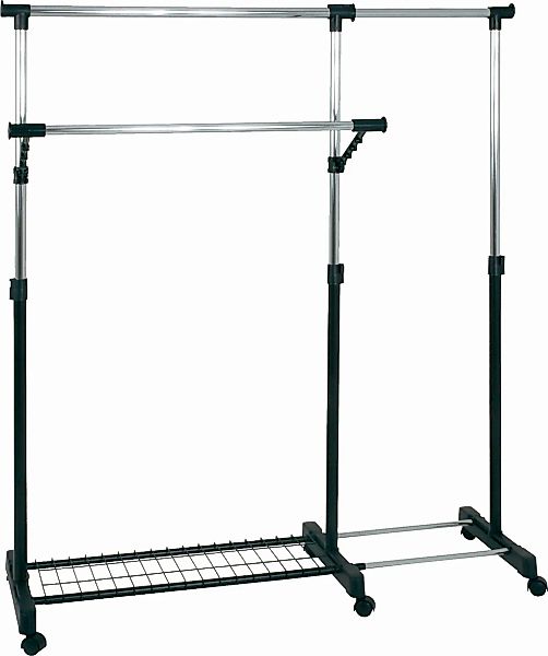Rollgarderobe   Lolita  ¦ schwarz ¦ Metall,Kunststoff ¦ Maße (cm): B: 160 H günstig online kaufen