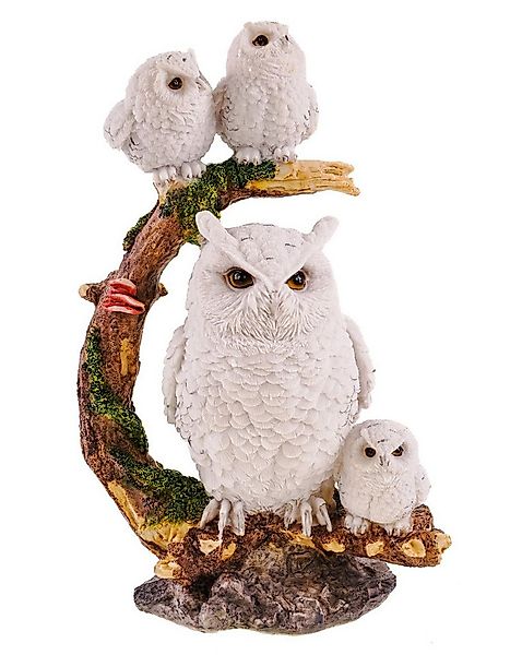 Kremers Schatzkiste Dekofigur Eulen Figur mit Babys Handbemalte Polyresin D günstig online kaufen