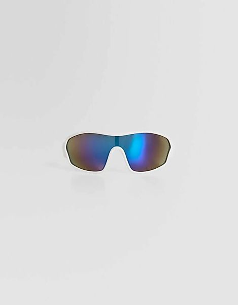 Bershka Polarisierte Sonnenbrille Damen Weiss günstig online kaufen