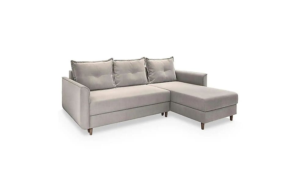 MASSENO Ecksofa mit Schlaffunktion Pisan ¦ beige ¦ Maße (cm): B: 220 H: 91 günstig online kaufen
