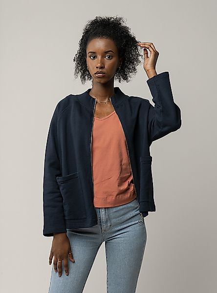 Damen Sweatshirt-jacke Uma - Fairtrade Cotton & Gots Zertifiziert günstig online kaufen