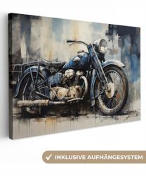 OneMillionCanvasses® Leinwandbild Motorrad - Fahrrad - günstig online kaufen