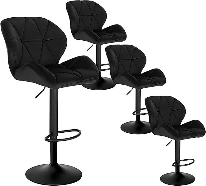 Woltu Barhocker (4 St), 120kg belastbar, höhenverstellbar, drehbar, Stahl günstig online kaufen