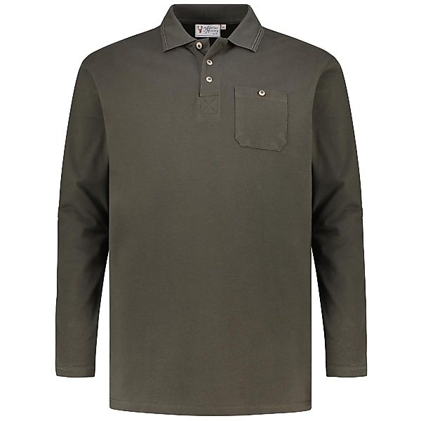 Hubertus Poloshirt aus Baumwolle Farbe oliv Größe: 5XL günstig online kaufen