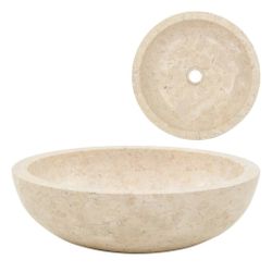 vidaXL Waschbecken Aufsatz-Waschbecken 40x12 cm Marmor günstig online kaufen