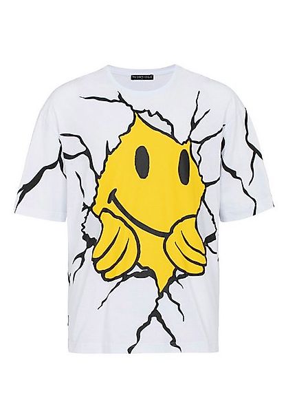 RedBridge T-Shirt mit Smiley-Print Trendiges Oversize Streetwear-Shirt günstig online kaufen