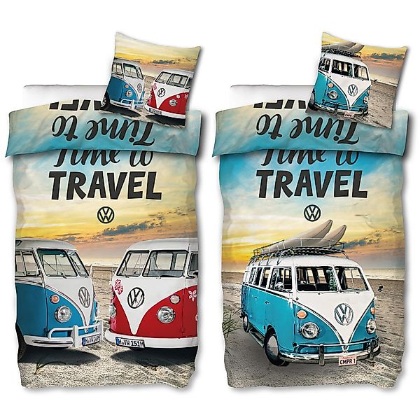 BERONAGE Wendebettwäsche VW Volkswagen Bulli Time günstig online kaufen
