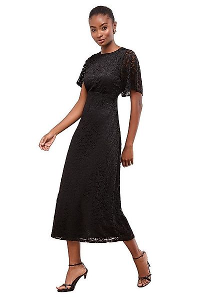 LIPSY Midikleid Lipsy Kurzärmeliges Midikleid mit Spitzendetail (1-tlg) günstig online kaufen