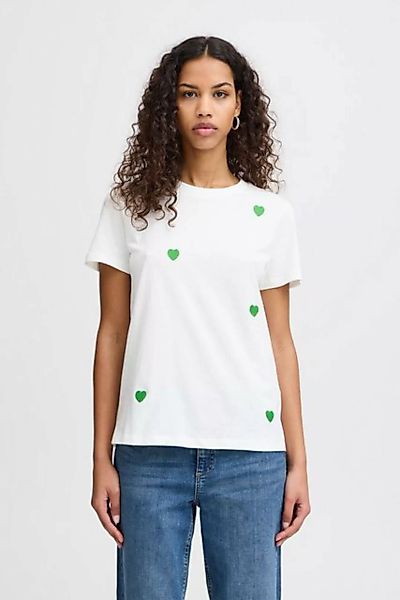 Ichi T-Shirt IHCAMINO SS18 T-Shirt mit Herz-Stickerei günstig online kaufen