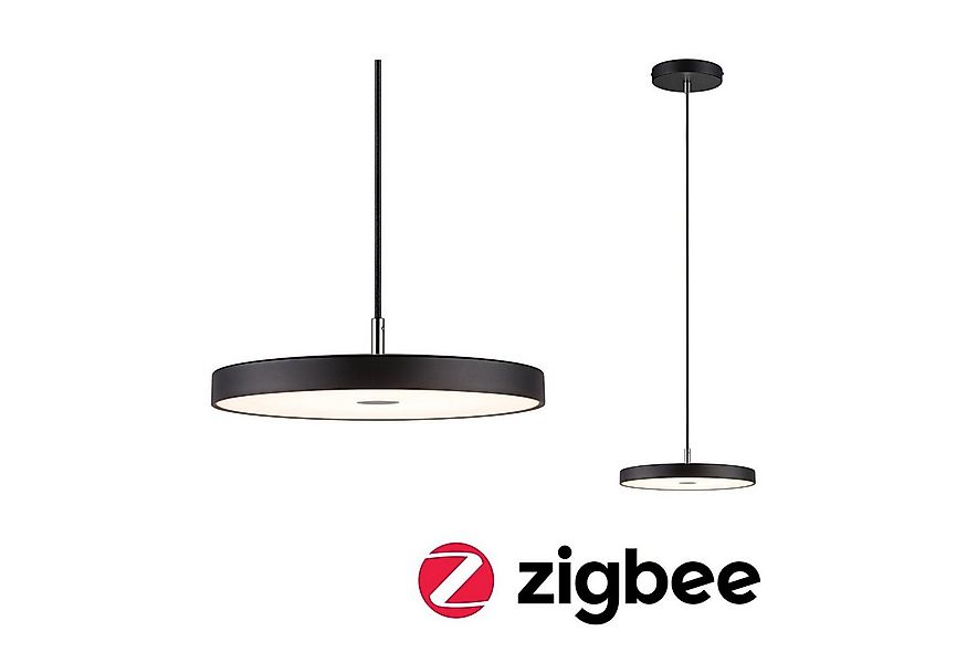 Paulmann LED Pendelleuchte Hildor Smart Home Zigbee 20W 300 mm Schwarz 230V günstig online kaufen