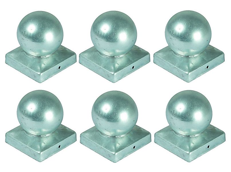 BURI Pfostenkappe 6x Pfostenkappe Kugel 70x70mm Zaunkappe Zierkappe Pfahl K günstig online kaufen