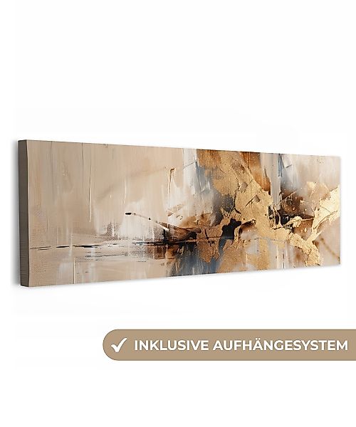OneMillionCanvasses® Leinwandbild Panorama Modern - Braun günstig online kaufen