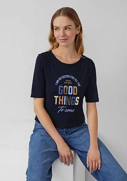 s.Oliver Kurzarmshirt T-Shirt T-Shirt im Slim Fit mit Artwork günstig online kaufen