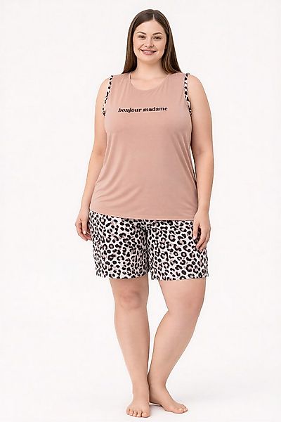 fashionshowcase Pyjama Damen Hausanzug große Größen – Schlafanzug mit Short günstig online kaufen