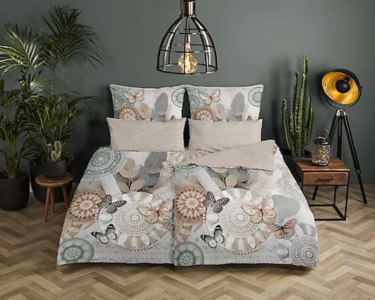 hip Wendebettwäsche »Alrune« 2 Stk. tlg. Satin, Reißverschluss, Wendeoptik, günstig online kaufen