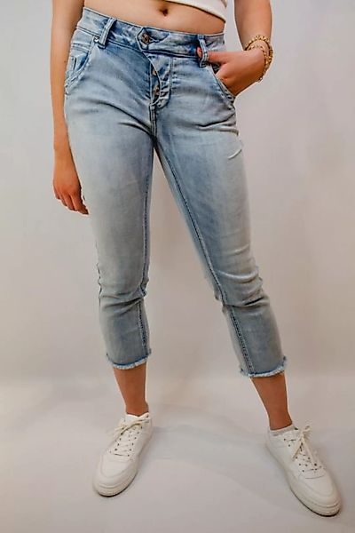 Blue Monkey 5-Pocket-Jeans Jeans 7/8 Straight BLUE MONKEY hellblau günstig online kaufen