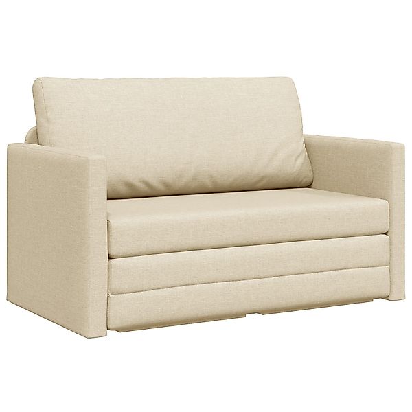 vidaXL Sofa Boden-Sofabett 2-in-1 Creme 124x71x78 günstig online kaufen