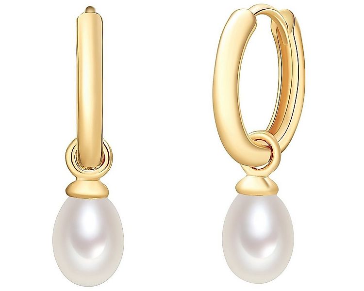 Valero Pearls Perlenohrringe gelbgold, aus Süßwasser-Zuchtperlen günstig online kaufen