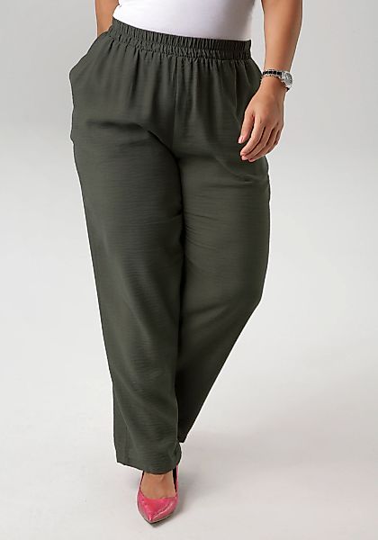 Aniston PLUS Schlupfhose, aus strukturierter Ware günstig online kaufen