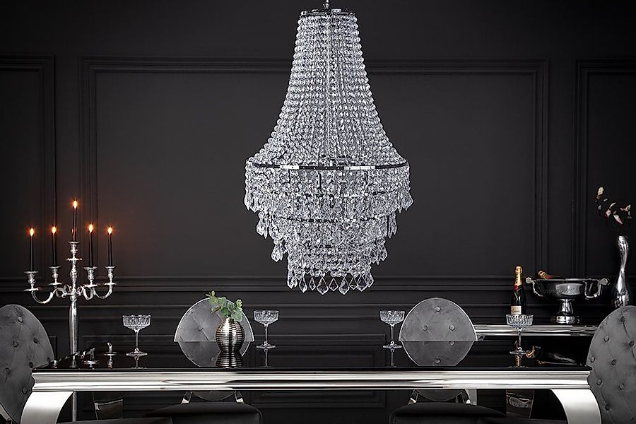 riess-ambiente Kronleuchter ROYAL XL 105cm transparent, ohne Leuchtmittel, günstig online kaufen