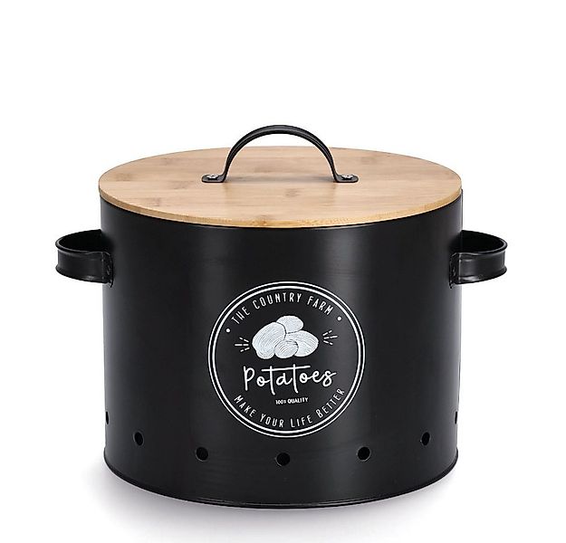 Zeller Present Aufbewahrungskorb Vorratsdose m. Bambusdeckel 'Potatoes', sc günstig online kaufen