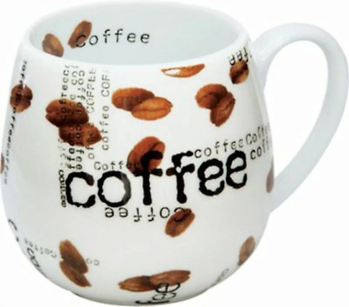 Könitz "Kaffeebecher ""Coffee""" braun/weiß günstig online kaufen