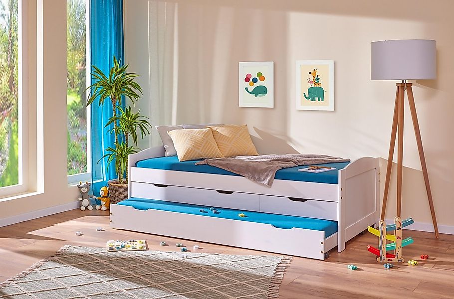 Inter Link Funktionsbett Ulli 90x190, ausziehbare Liegefläche, inkl. Latten günstig online kaufen