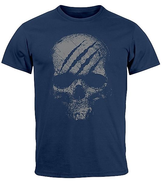 Neverless Print-Shirt Herren T-Shirt Totenkopf Skull Totenschädel Skelett P günstig online kaufen