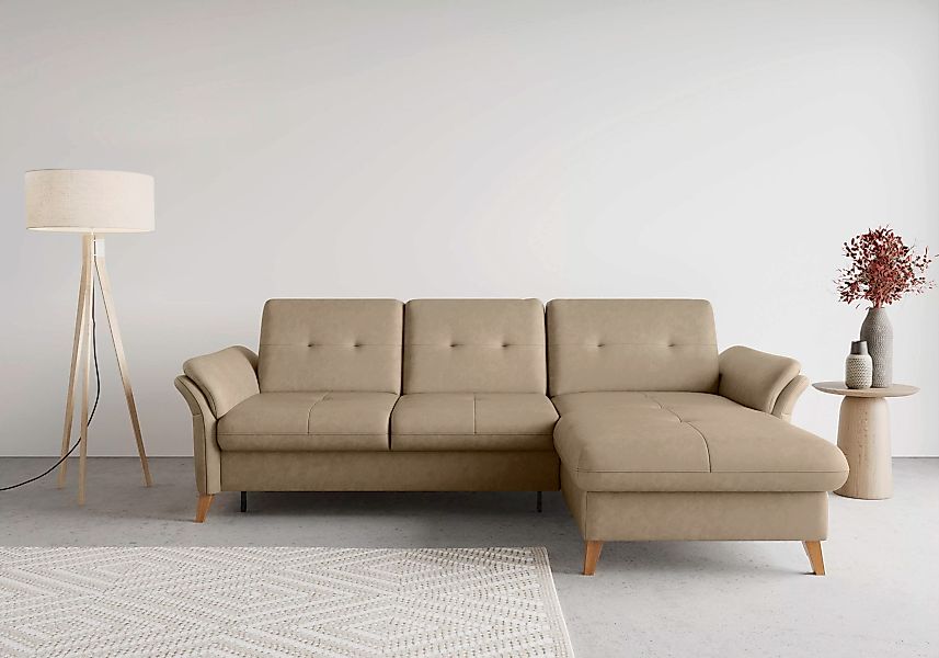 sit&more Ecksofa "Göteborg", Sitztiefenverstellung und Federkern, wahlweise günstig online kaufen