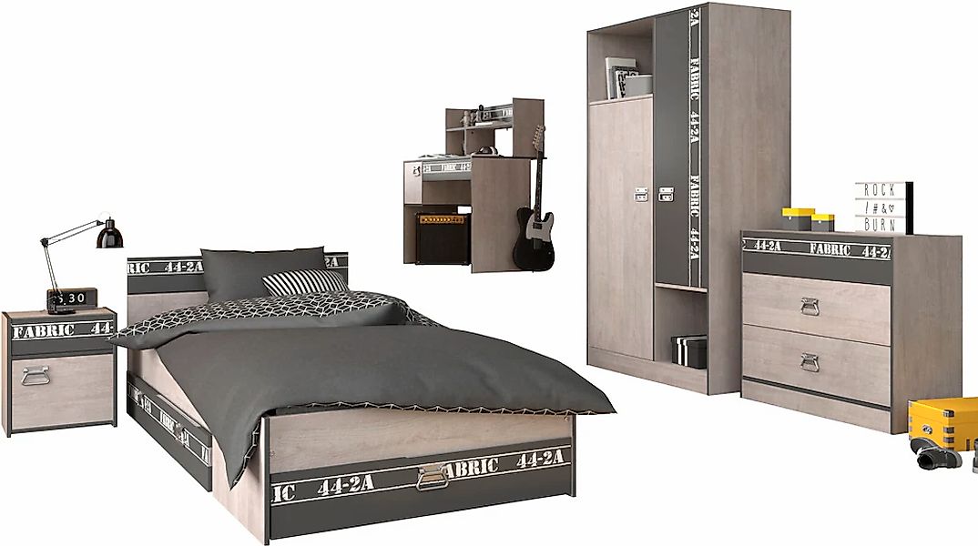 Parisot Jugendzimmer-Set "Fabric 11" 6-teilig, 6 Stk. tlg. günstig online kaufen
