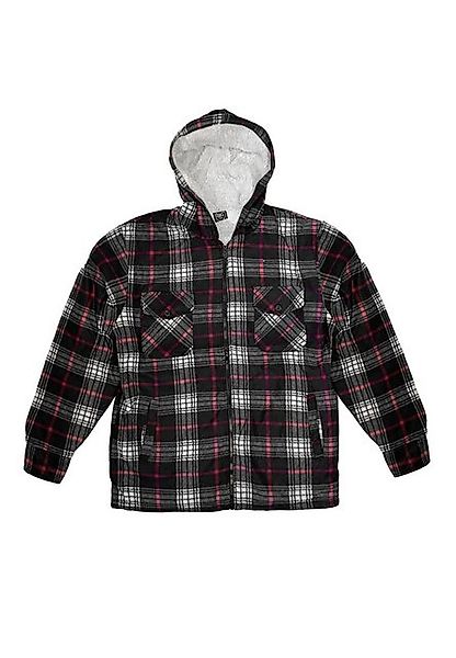 Egomaxx Blouson Holzfäller Thermohemd Kariert Gefütterte Holzfäller Hoodie günstig online kaufen