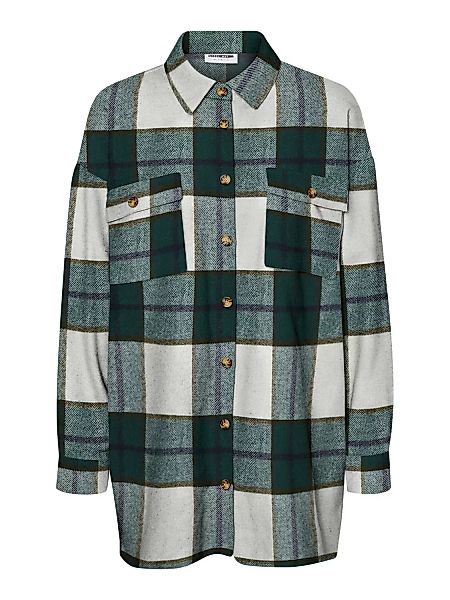 Noisy May Damen Longshirt Hemd NMFLANNY L/S LONG SHACKET - Relaxed günstig online kaufen