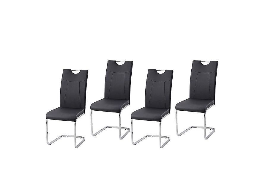 HTI-Line Freischwinger Schwingstuhl KellyC PU 4er (Set, 4 St), Freischwinge günstig online kaufen