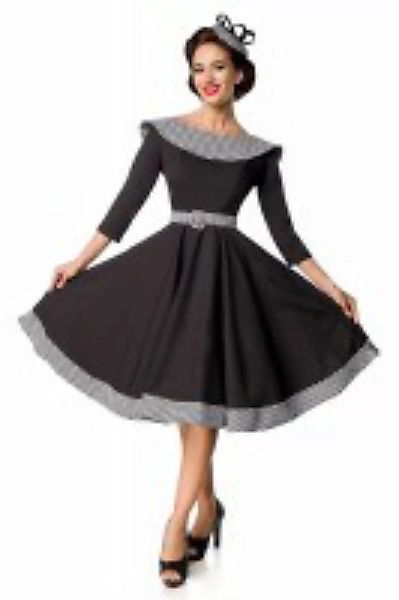 Premium Vintage Swing-Kleid - schwarz günstig online kaufen