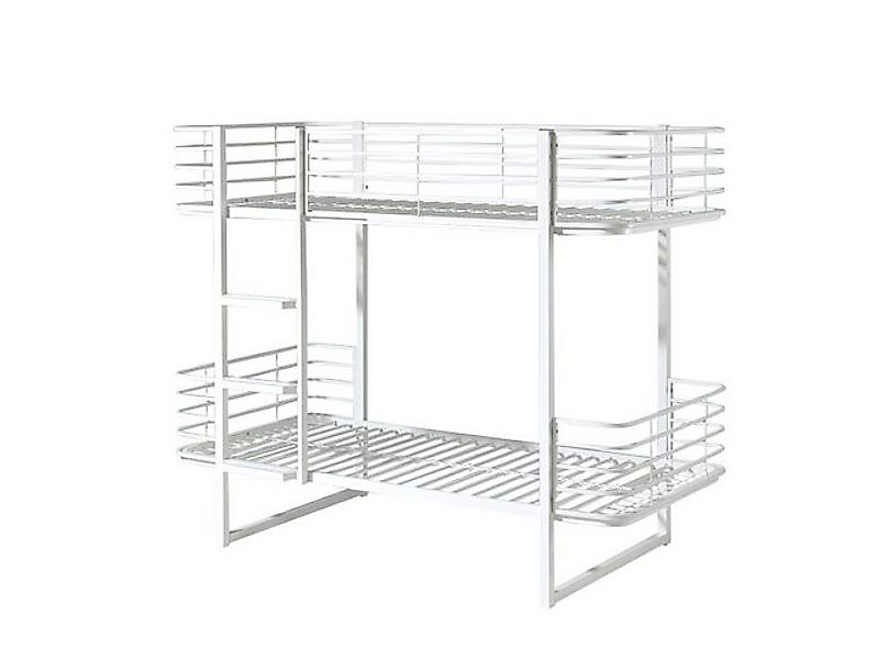 möbelando Etagenbett OSCAR, aus Metall in Weiß. Abmessungen (BxHxT) 205x166 günstig online kaufen