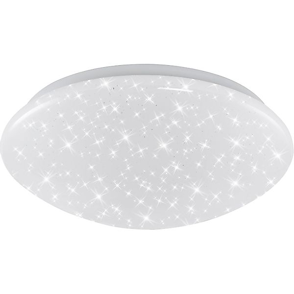 Briloner LED Bad-Deckenleuchte Brilo Bath Sternendekor 28 x 9,5 cm Weiß günstig online kaufen
