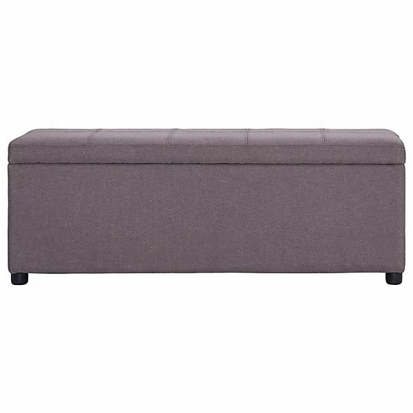 Bank Mit Staufach 116 Cm Taupe Polyester günstig online kaufen