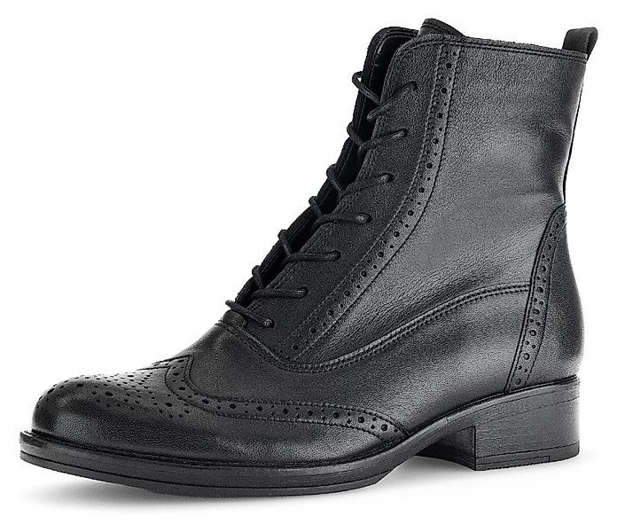 Gabor Schnürstiefelette, Blockabsatz, Schnürboots, Businessschuh mit günstig online kaufen