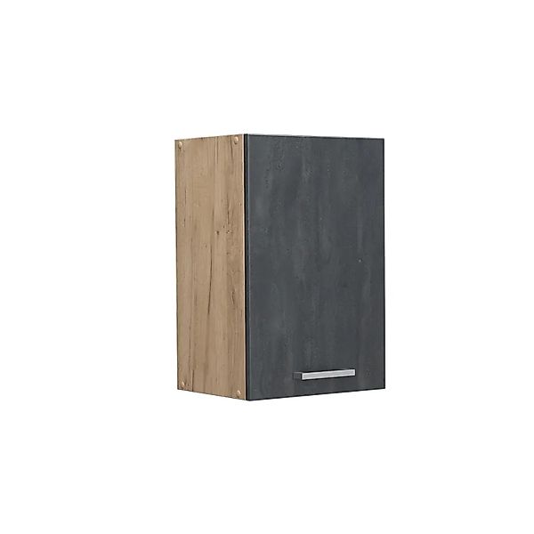Vicco Hängeschrank R-Line Hängender Küchenschrank Schwarz Beton/Goldkraft E günstig online kaufen