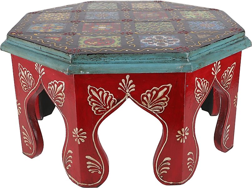 Guru-Shop Couchtisch Bemalter kleiner Tisch mit günstig online kaufen