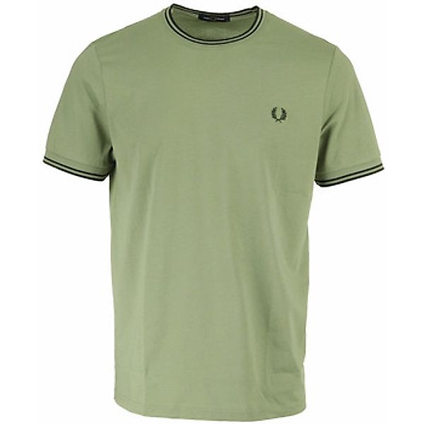 Fred Perry M1588 Twin Tipped T Shirt Beige - Größe M günstig online kaufen