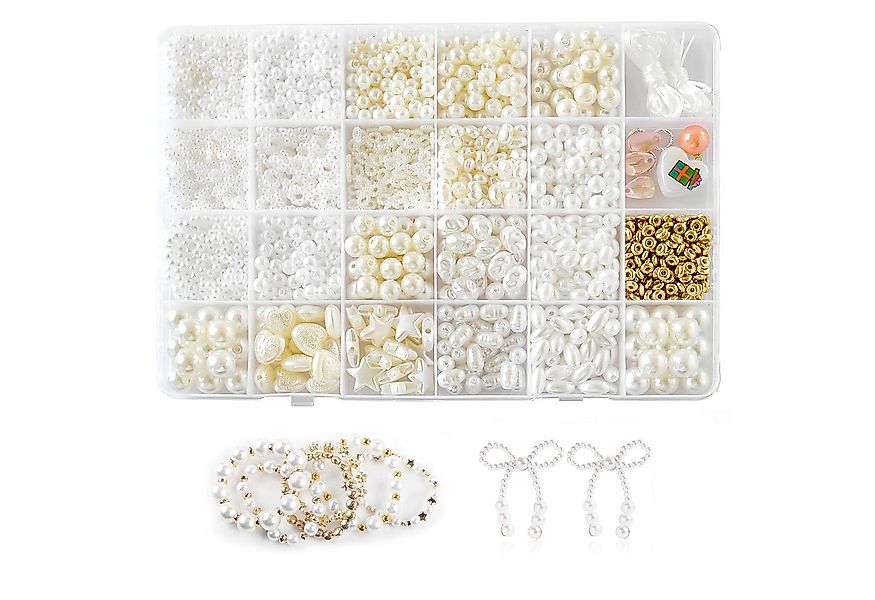 CLTYQ Ketten und Armband Set 3mm Perlen für Armbänder, Mini Perlenset Charm günstig online kaufen