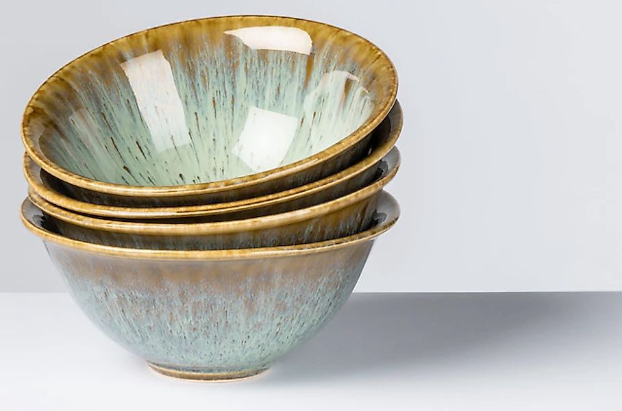 gipfelstück Müslischale »Flussufer« 4 Stk. aus Steinzeug Reaktivglasur, auß günstig online kaufen