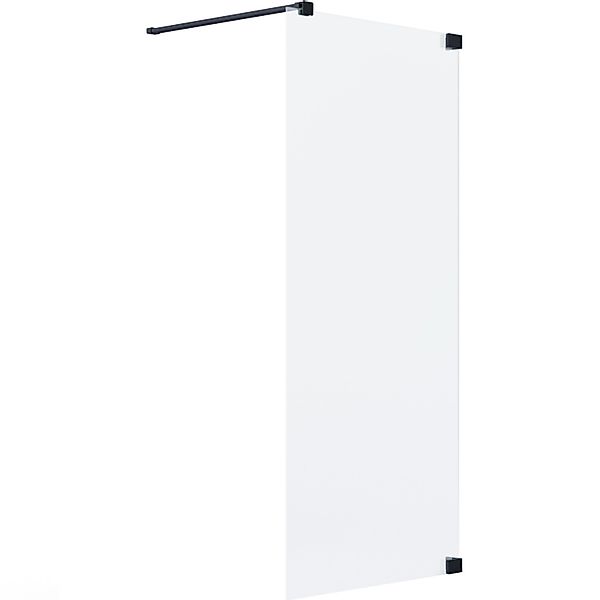 Schöner Wohnen Duschabtrennung Walk-In Schwarzmatt 80 cm x 200 cm DIN R günstig online kaufen