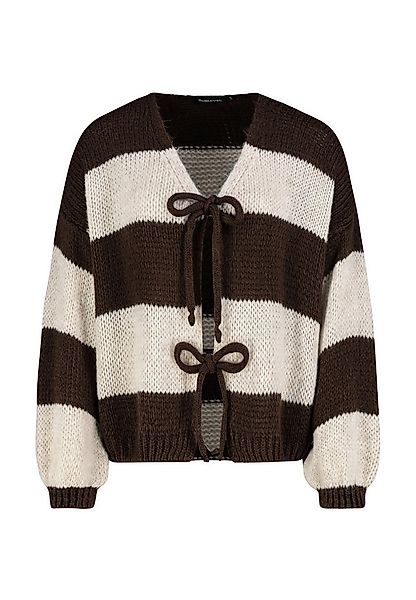 SUBLEVEL Strickjacke Cardigan mit Schleifen Cardigan, überschnittene Schult günstig online kaufen
