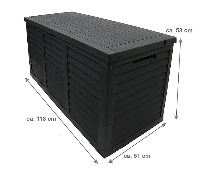 Bubble-Store Auflagenbox Gartenbox in Holzoptik (Gartenkiste günstig online kaufen